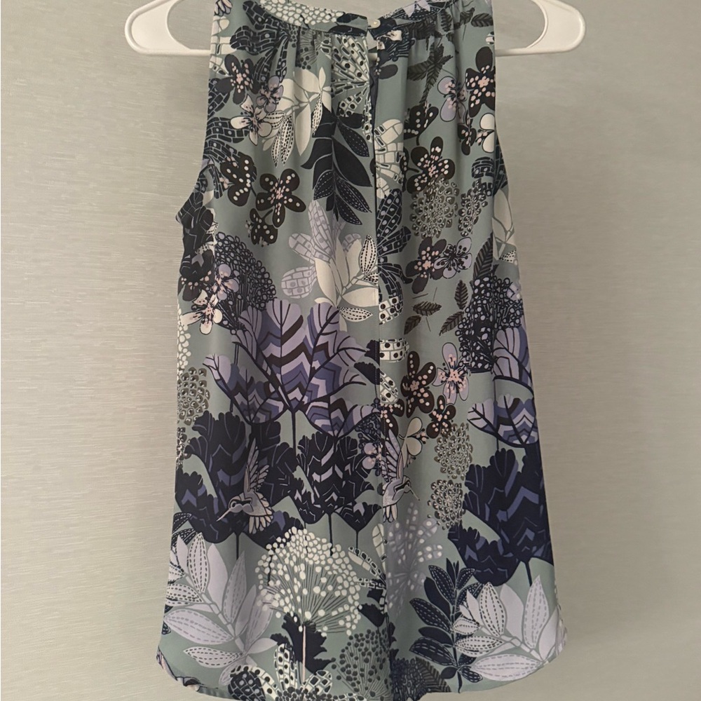 LOFT Floral Sleeveless Blouse XS